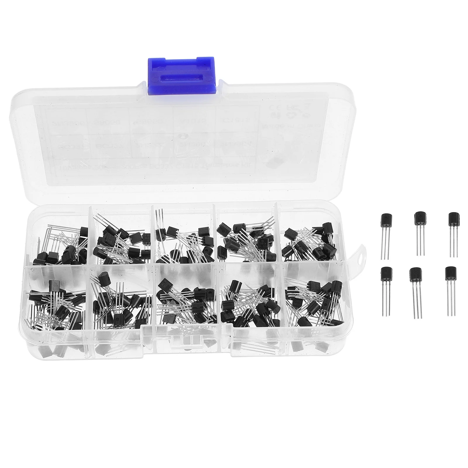 

200 PCS Diode Transistor Electronic Electrolytic Capacitors Part Transistors Black Diy Projects