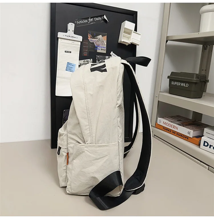 حقيبة ظهر للجنسين من النايلون، حقائب مدرسية كاجوال، حقيبة ظهر يومية للسفر في الهواء الطلق، حقيبة مدرسية كبيرة، حقائب حرم الجامعي للطلاب