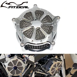 Motorcycle Air Cleaner Air Filter System Chrome For Harley Touring Road Street Glide Dyna Softail Fat Boy Sportster XL883 Iron