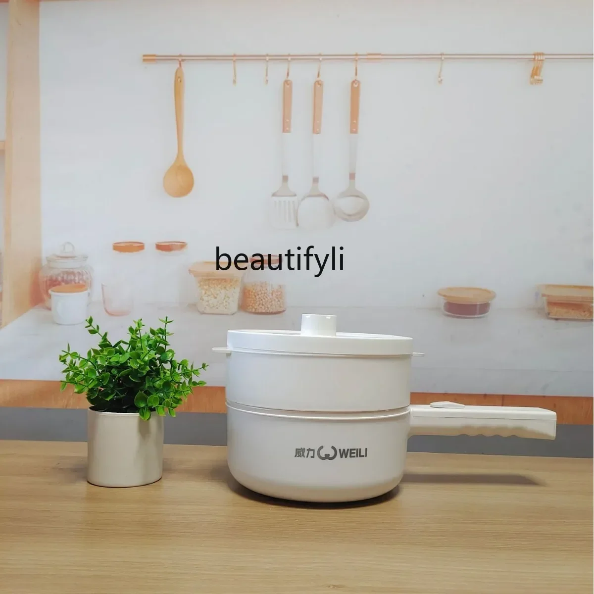 smt61 Household handle split electric cooking pot Student dormitory pot Noodles non-stick pot
