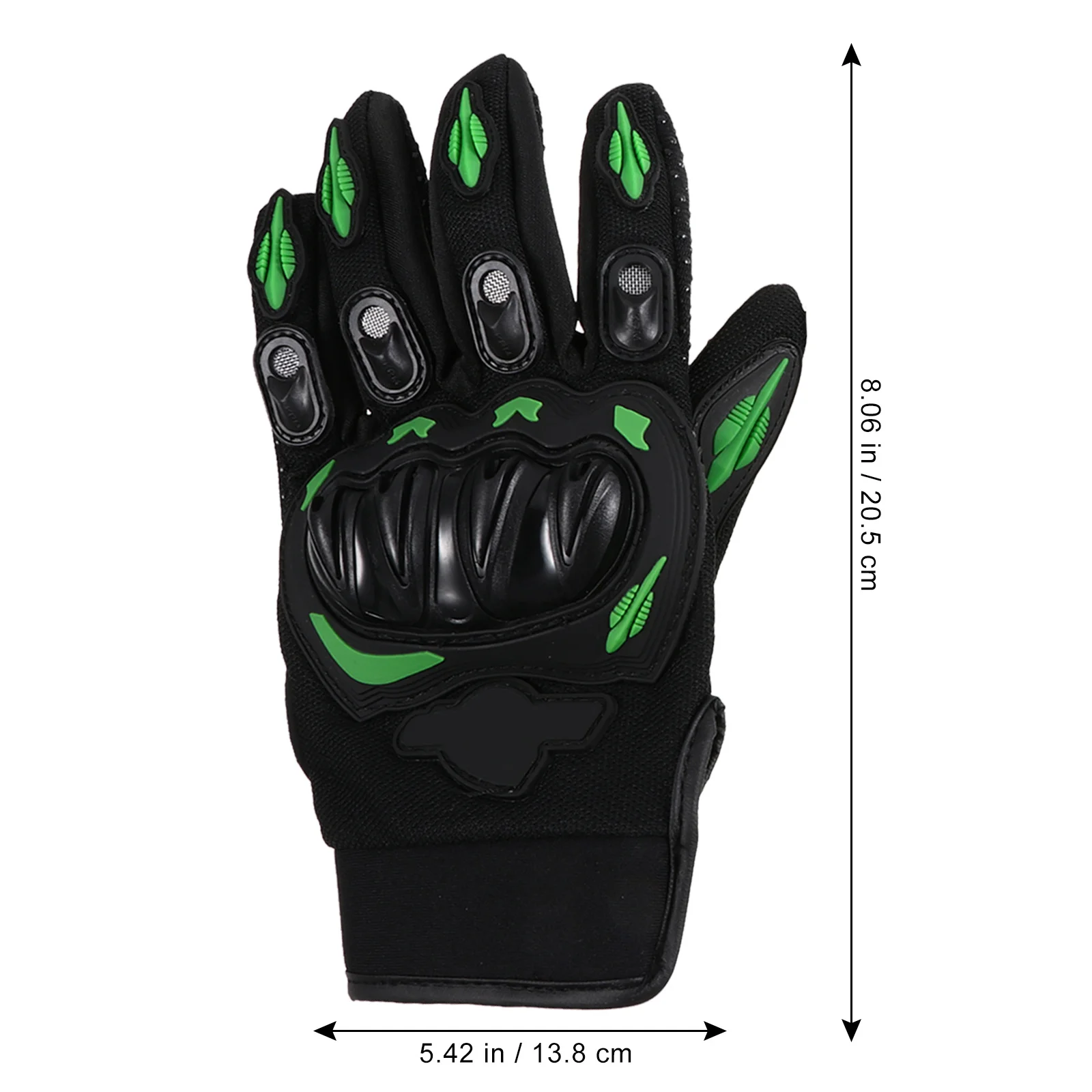 

1 Pair Motorcycle For Men Women Cycling Riding Gear Windproof Sports Gloves Full Finger Fitness Gloves (Green)