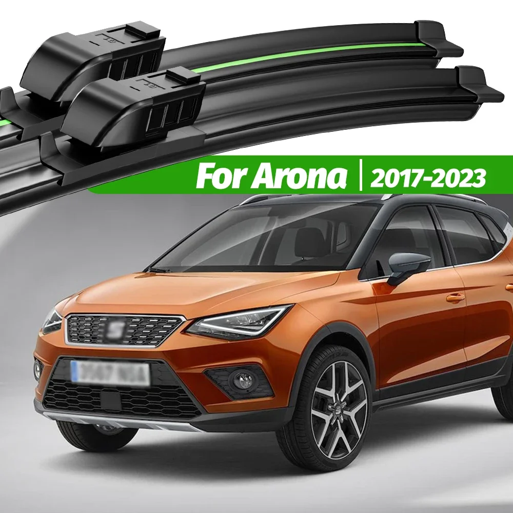 

For Seat Arona 2017-2023 2pcs Front Windshield Wiper Blades 2018 2019 2020 2021 2022 Windscreen Window Accessories