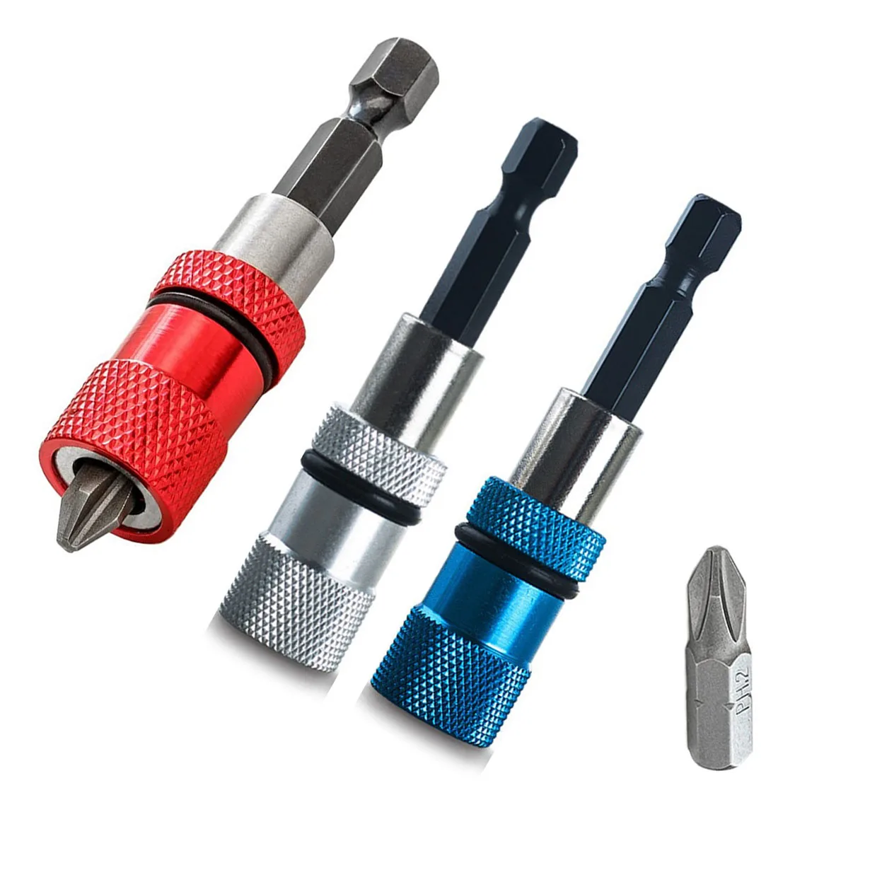 Haste de conexão magnética de haste hexagonal, compatibilidade de 1/4 polegadas, profundidade ajustável, captação conveniente, adaptador de haste hexagonal de 1/4 polegadas