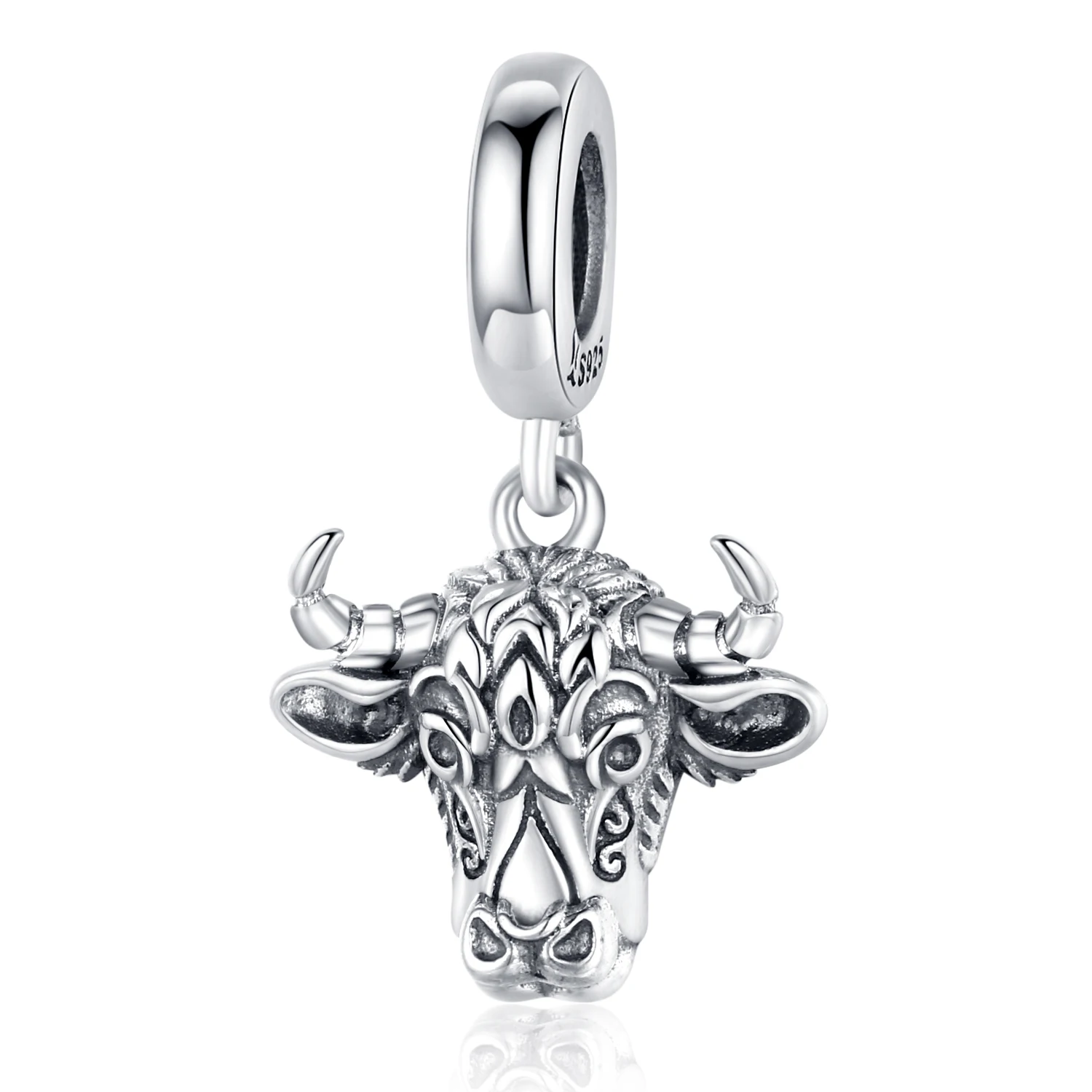WOSTU Charm aus 925er-Sterlingsilber, Retro-Spiralschlange, Arbeitsschiff, hohles Kreuz, Schmetterling, Silikonperle, passend für Original-Armbänder, DIY-Geschenk