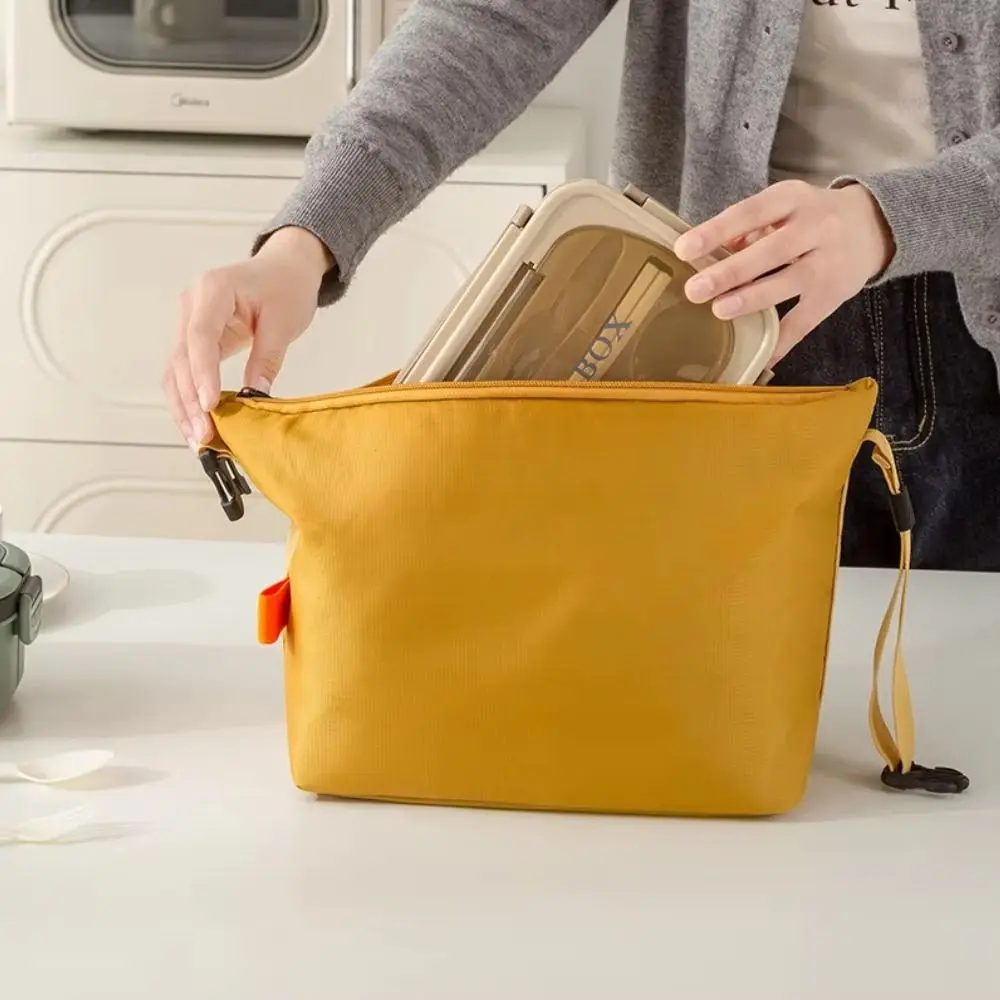 Thickened Aluminum Foil Aluminum Foil Insulated Lunch Bag Handheld Design Simple Style Large Capacity Lunch Pack