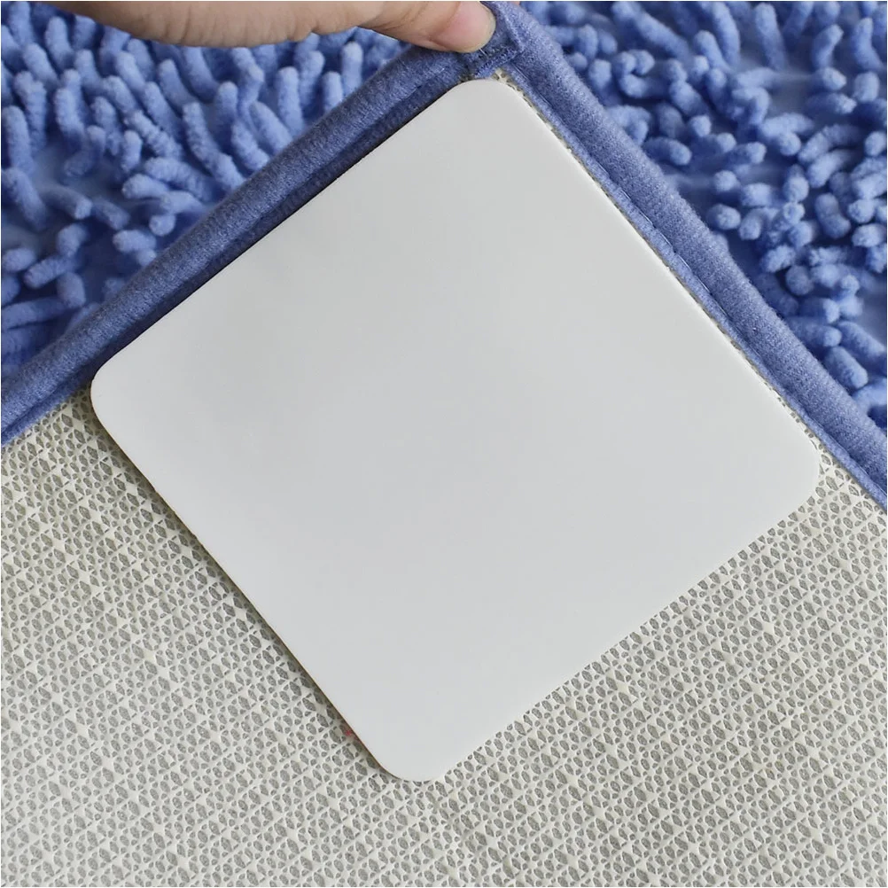 12 قطعة مقابض زاوية البساط منصات السجاد غير القابلة للانزلاق تصميم رقيق لسجاد المنطقة سدادات البساط منع الشباك الانزلاق على الأرضيات الصلبة