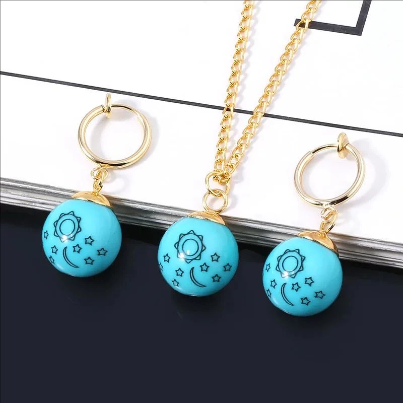 Pendientes de clip para cosplay de Elizabeth Liones de Anime The Seven Deadly Sins, accesorios de cosplay