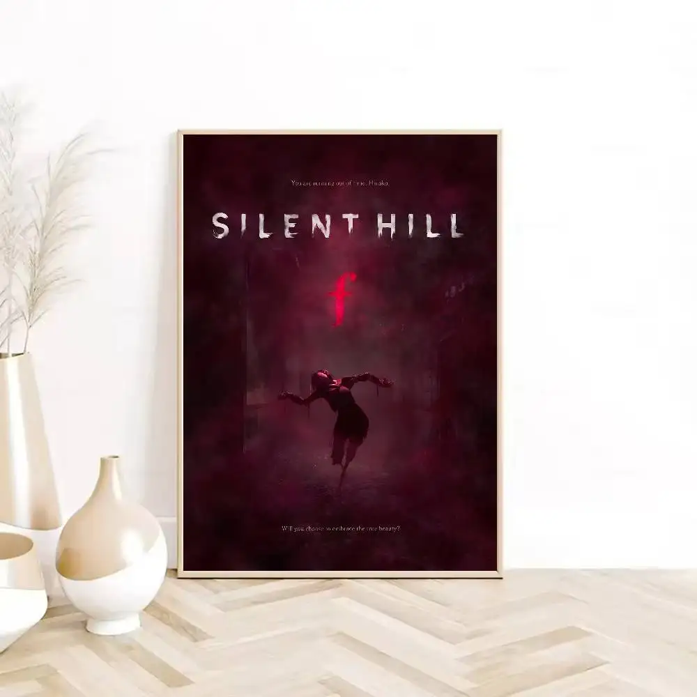 ملصق ألعاب الفيديو من سلسلة سايلنت هيل عالي الدقة، جدار لاصق مقاوم للماء، غرفة المعيشة المنزلية، غرفة النوم، ديكور جمالي #3