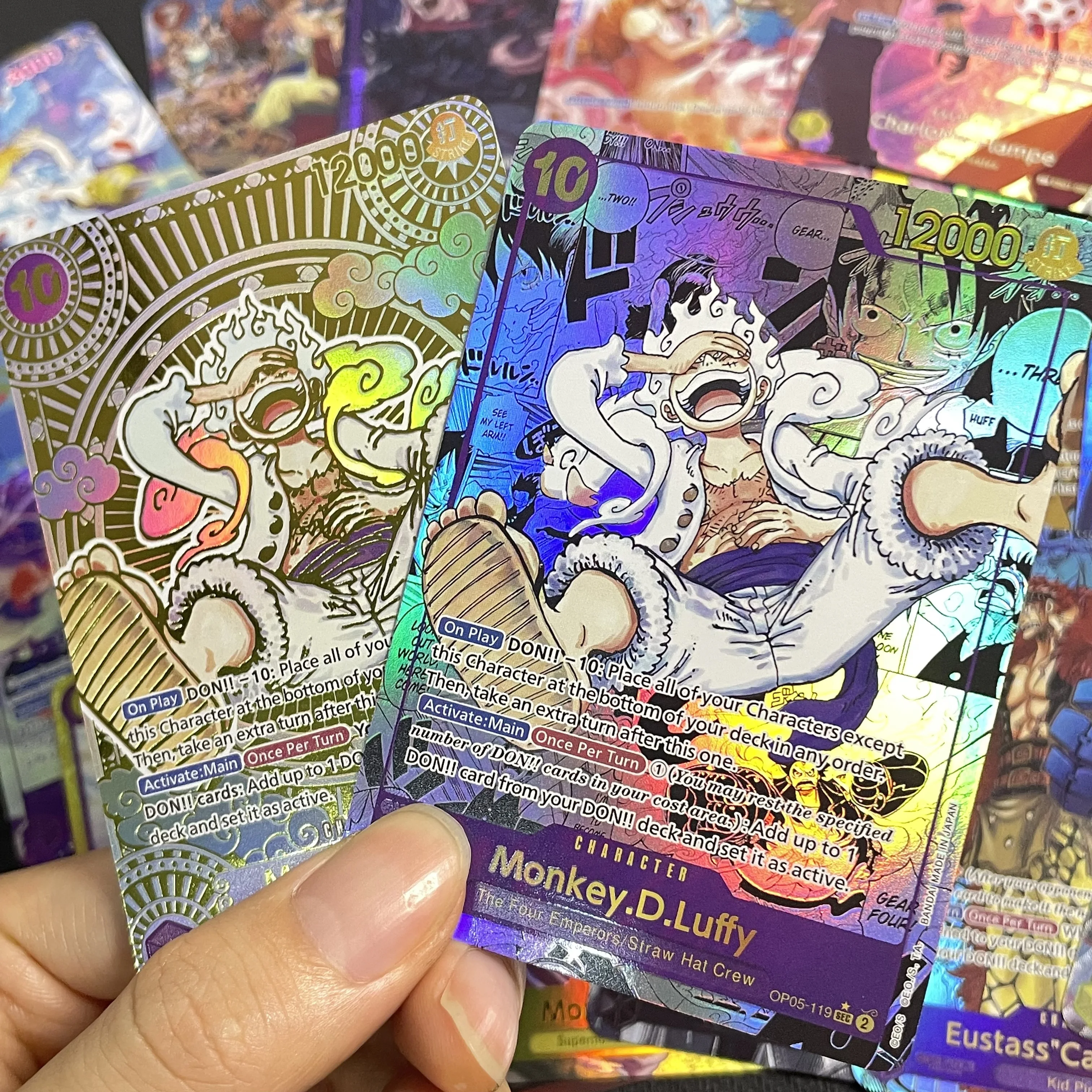 Anime One Piece Card Monkey-D-Luffy Manga Parallel OP-05 Charlotte