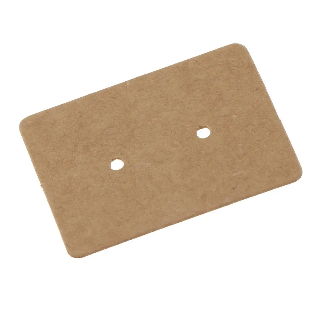 Pieces of 100 Rustic Blank Kraft Paper Earring Display Cards Holder Cards Brown Party Supplier