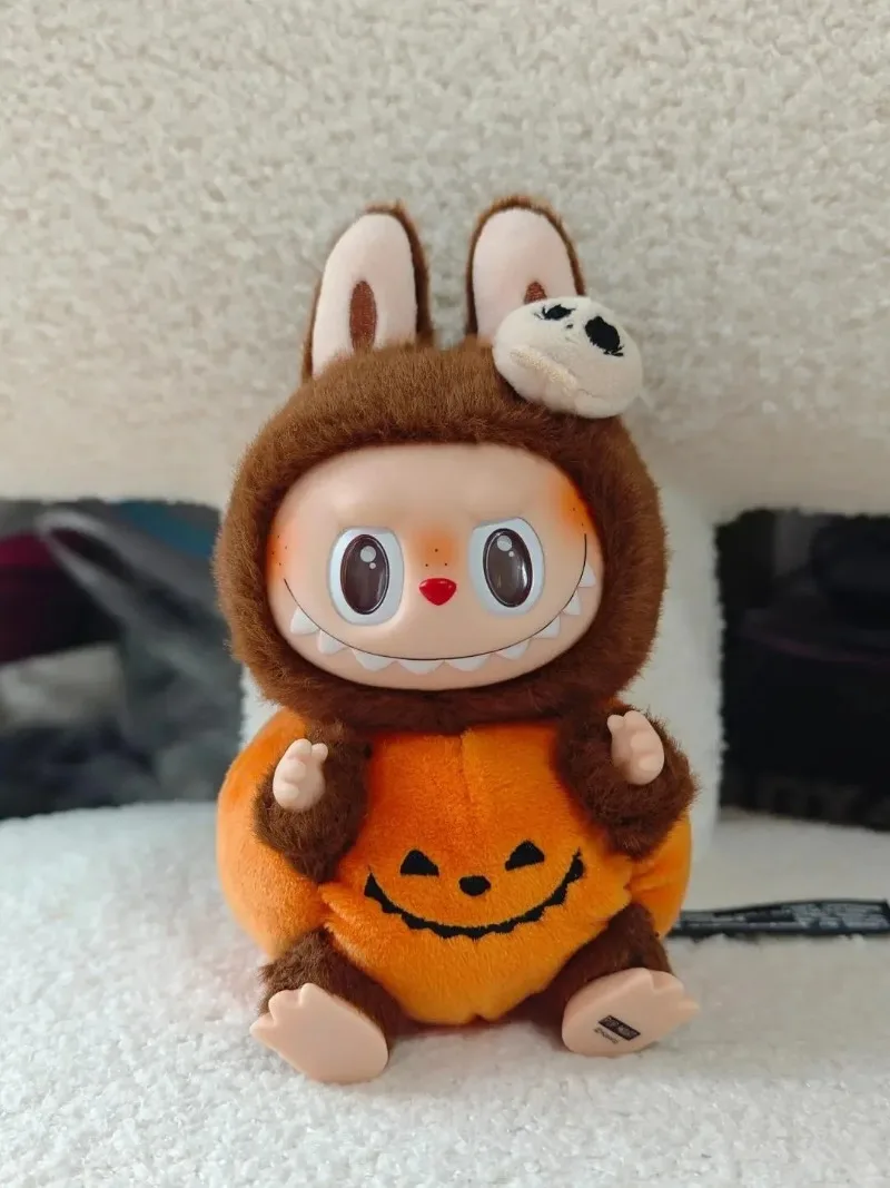 

POPMART оригинальная подлинная Labubu Хэллоуин виниловая тыква странная карнавальная виниловая кукла кулон-сюрприз подарок на Хэллоуин