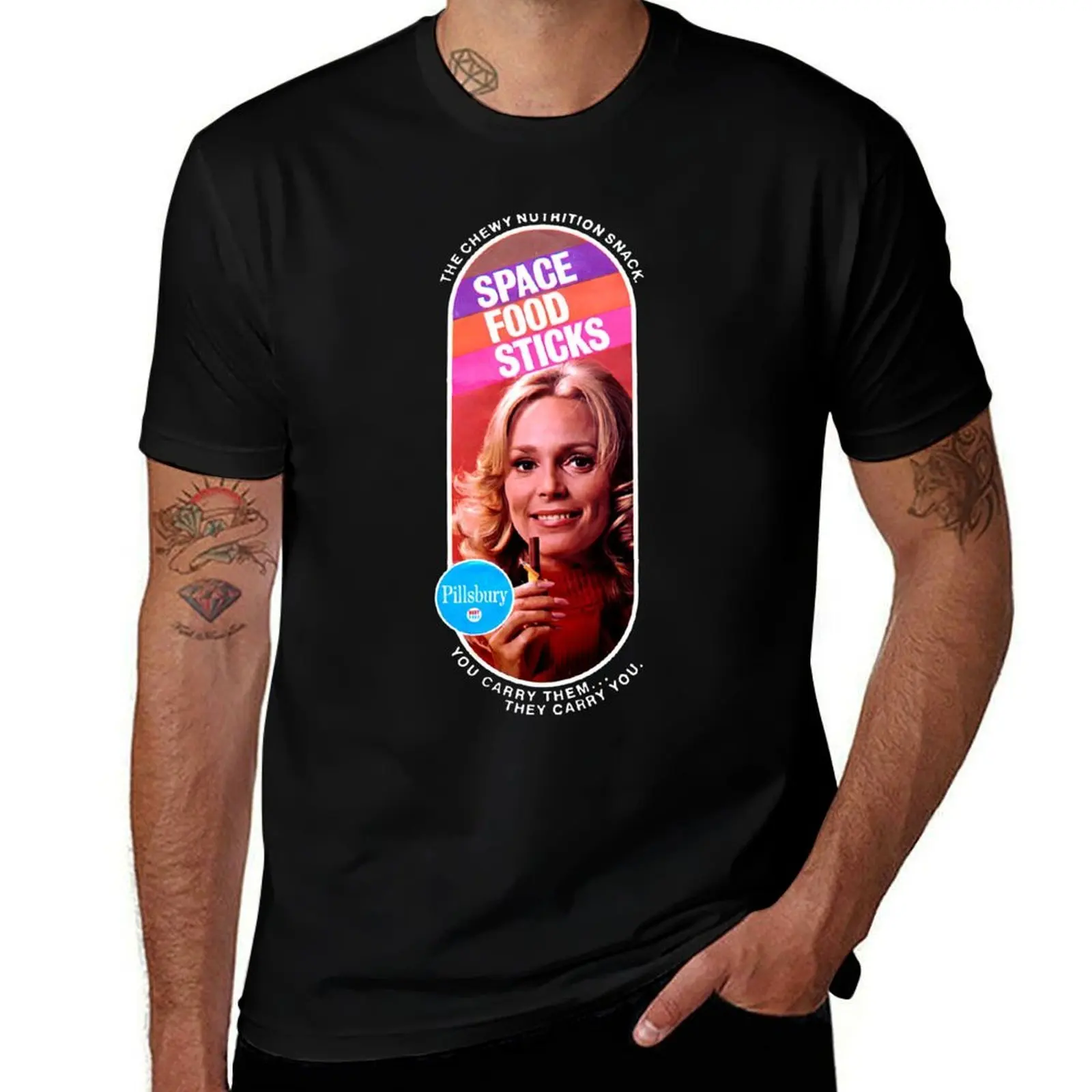 SPACE FOOD STICKS WRAPPER T-Shirt Moisture Control Sports Tee T-Shirt