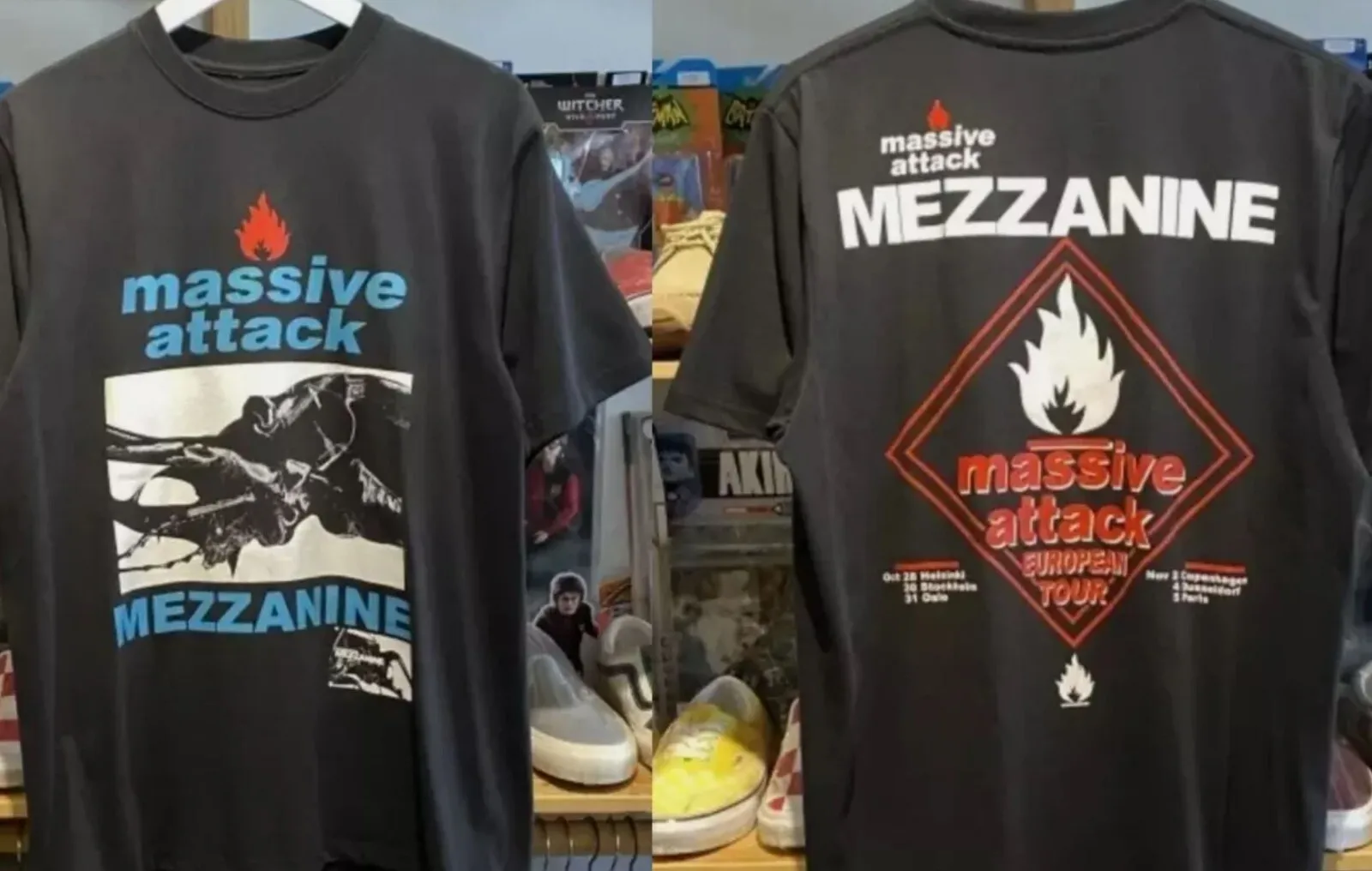MASSIVE ATTACK MEZZANINE European Tour T Shirt Full Size S-5XL