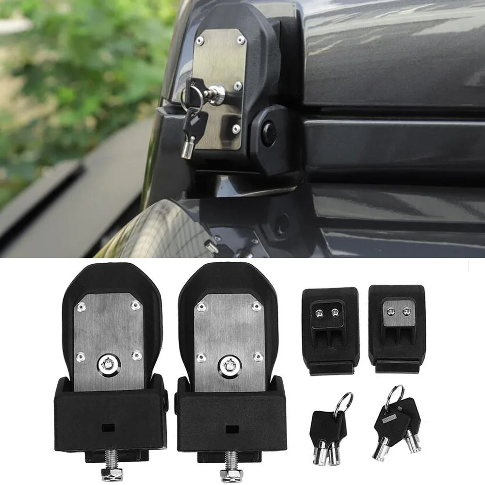 

Car Front Side Engine Hood Cover Latches with Lock for Jeep Wrangler JL 2018 Gladiator JT Hood Lock Exterior Accessories