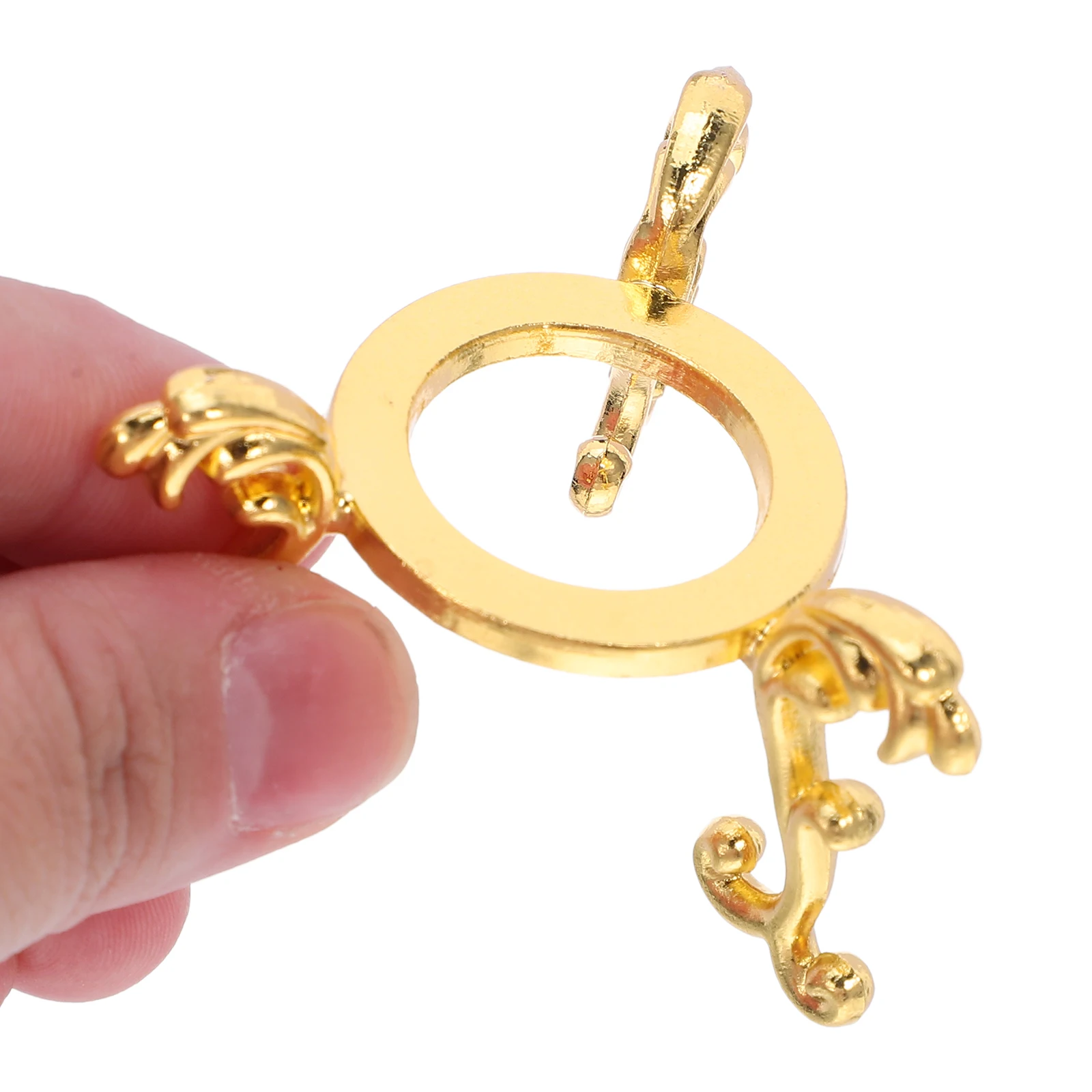 

10 Pcs Crystal Ball Stand Stands for Display Alloy Rack Base Spherical Golden Holders