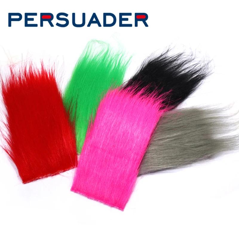 

2bags 15 optional colors longest artificial craft fur streamer fly tying materials 4-5inches long synthetic fibers for fly bait