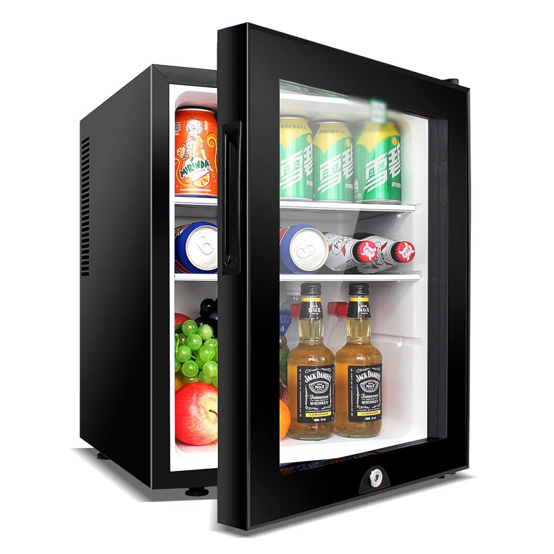 

40L small refrigerator Single door Mask tea preservation cabinet Freezer with transparent glass doors LBC-40AA