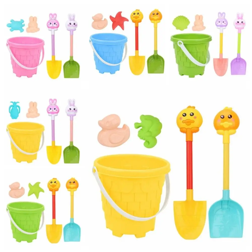 1 Set Beach Water Play Portable Beach Sand Play Toys Lightweight Cartoon Beach Bucket Toys ABS Duck Beach Play Toys Beach Party