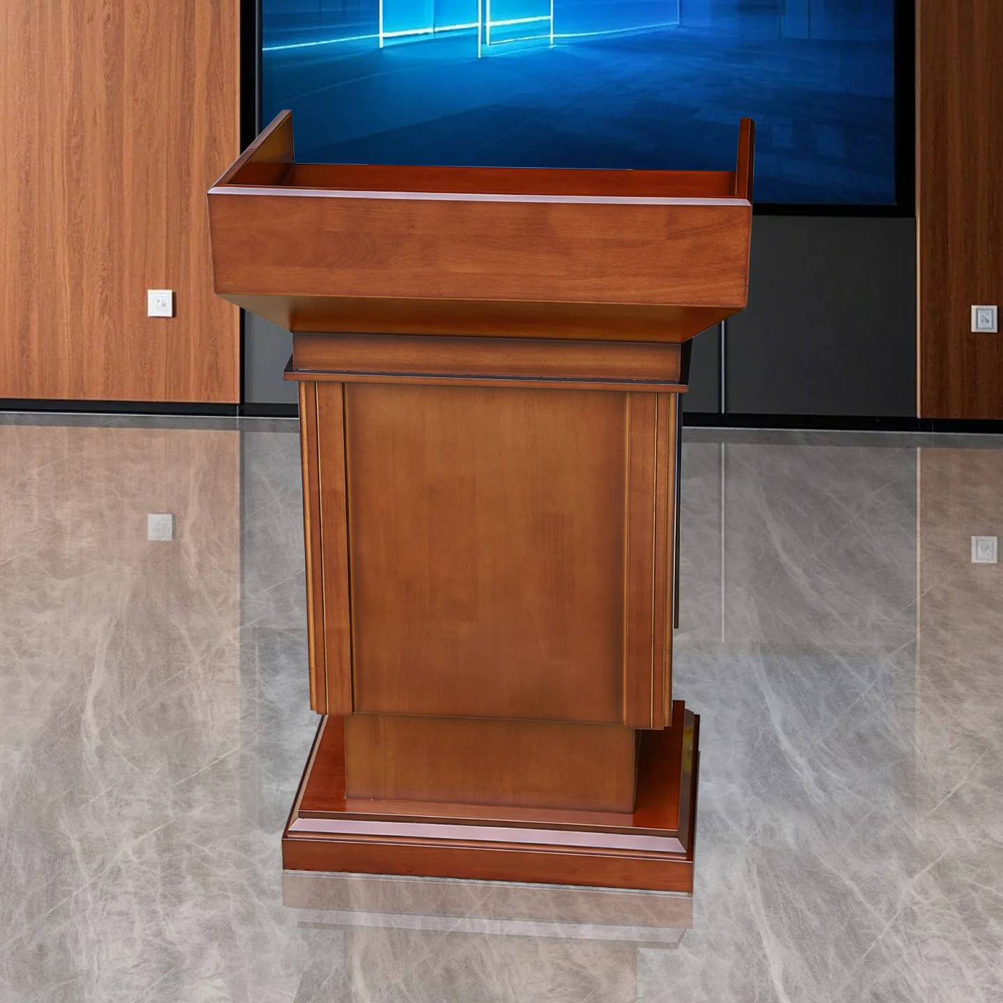 

large size can be pneumatic lifting can be electric remote control lifting lectern leadership conference hall lectern table
