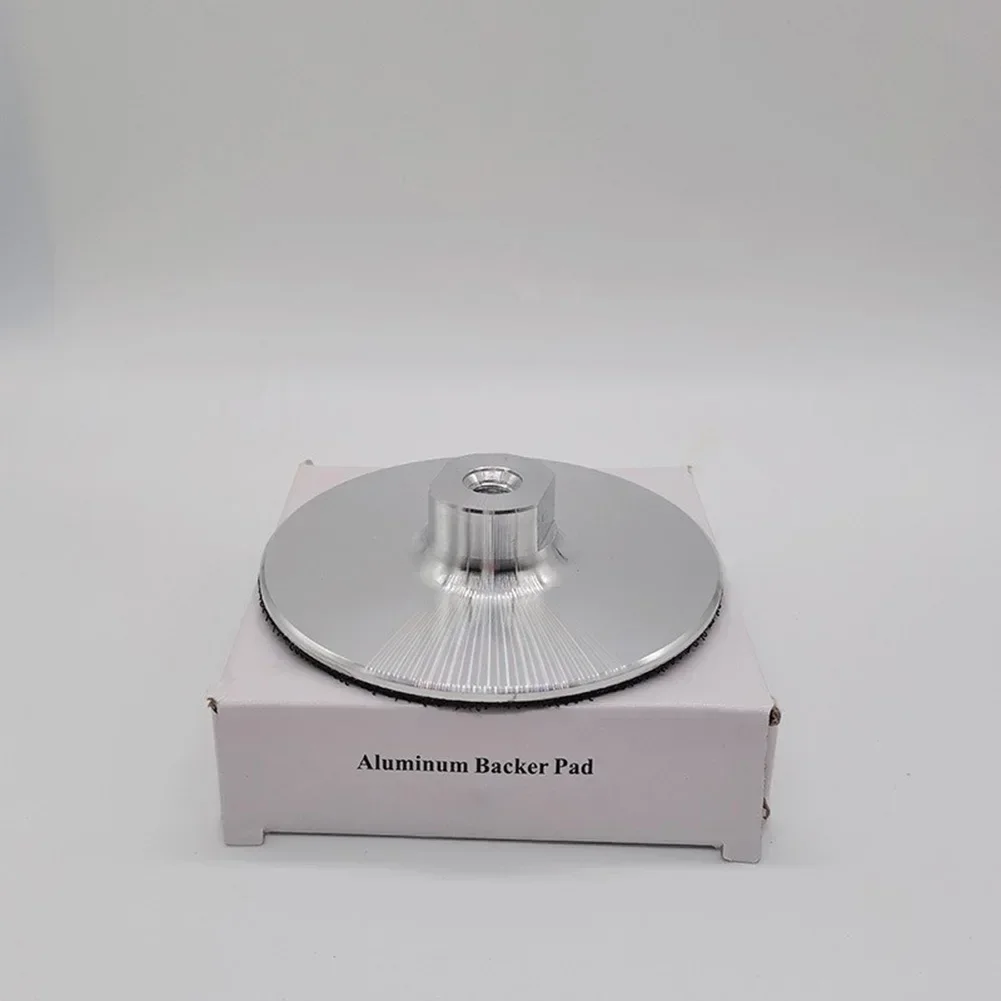 Almohadilla de pulido de aluminio de 100mm/ 125mm para amoladora angular de rosca M14 M10 5/8-11, accesorios para herramientas de pulido