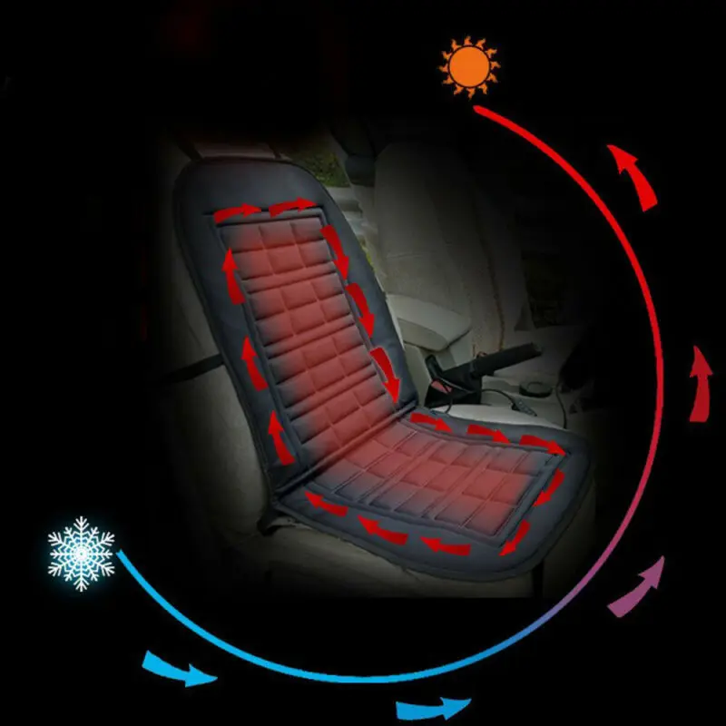 

2Pcs Heated Seat Pad with Smart Thermostat Overheat Protection Energy Efficient Warmer for Auto Home Office Chairs