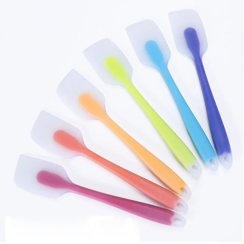 50pcs 21cm Translucent Silicone Spatula for Cake Spatula Baking Pastry Kitchen Spatula Cream Mixer Ice Cream Scoop Cream Scraper