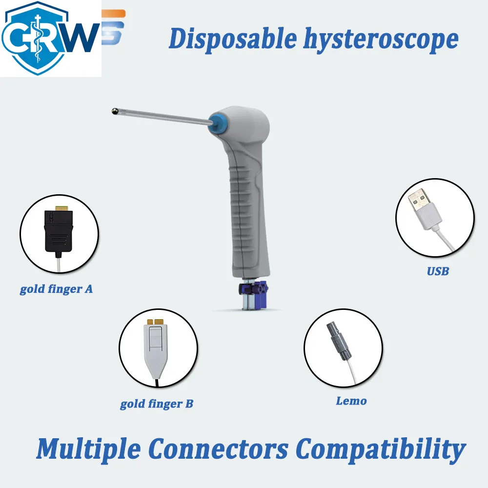 CRW 5.0mm Hysteroscope Usb Rigid Digital   Portable for Private Clinic Use Disposable Hysteroscopy for Veterinary