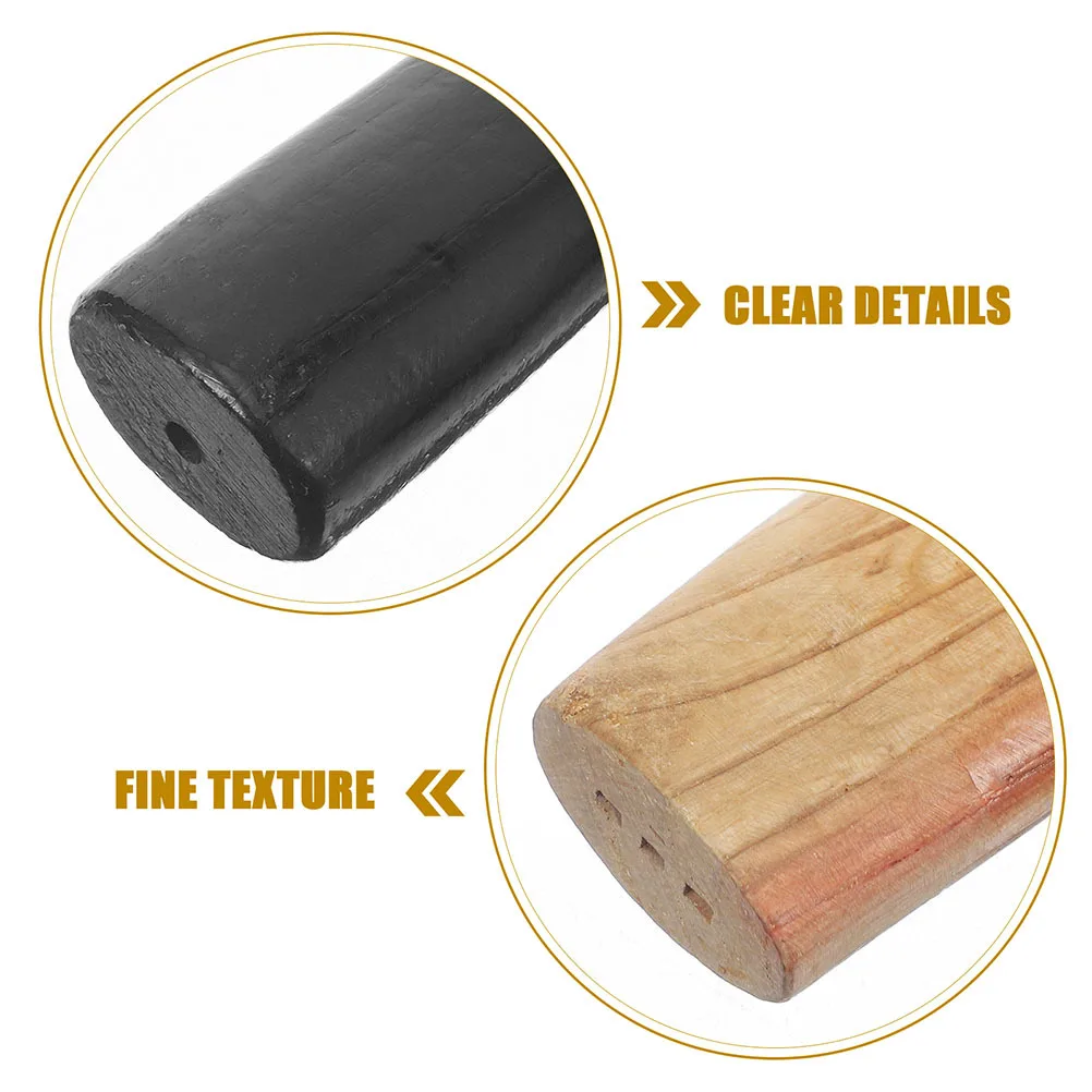 Martillo de repuesto con mango de madera para herramientas de mampostería, mango de madera resistente con cabeza cuadrada de precisión para taller de construcción