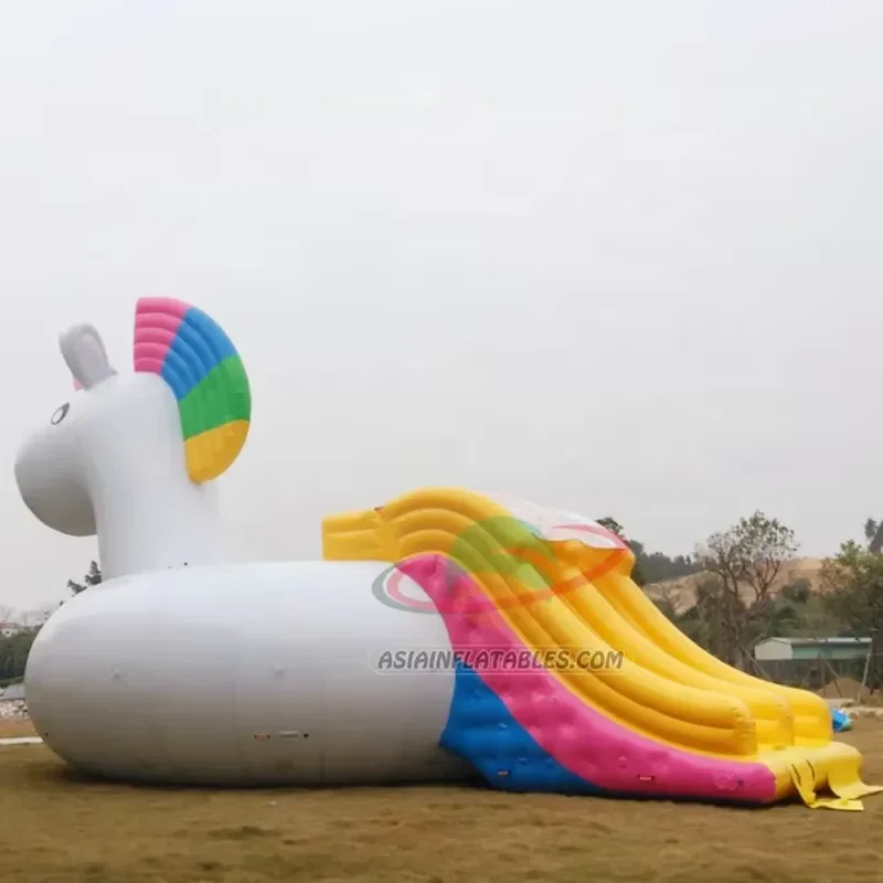 Custom Commercial Outdoor Floating Obstacle Course Adults and Kids Park Inflatable Unicorn Water Park for Sale