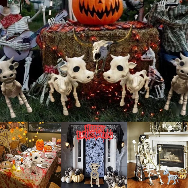 Modules de Décoration d'Halloween en Forme de Vache, Statue d'Extérieur