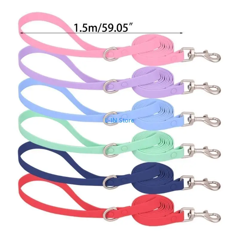 في الهواء الطلق مقاوم للماء طوق بكلاب معكرون اللون قابل للتعديل الياقات للكلاب المتوسطة الكبيرة المشي التدريب الحيوانات الأليفة #6