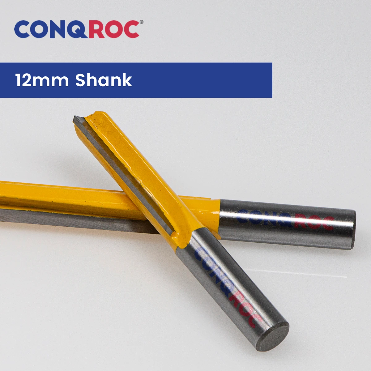 Woodworking Long Straight Router Bit 12mm Shank Diameter-12.7mm 2-Option Cutting Length-50 or 76mm