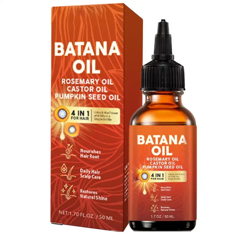

Natural Hair Growth Oil 50ml Batana rosemary castor oil Pumpkin seed oil Scalp and Hair Oil Hair Nourishing and Care oil
