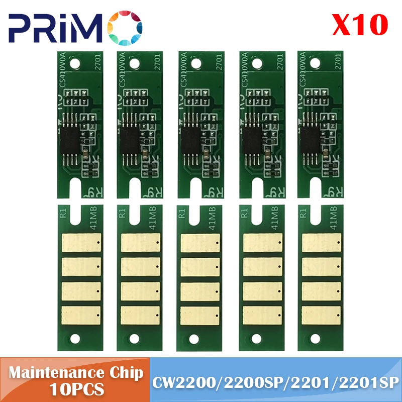 X10 Waste Ink Collect Tank Maintenance Box Chip for Ricoh MP CW2200 CW2200SP CW2201 CW2201SP CW2200 2200 CW2201 2201 Engineering