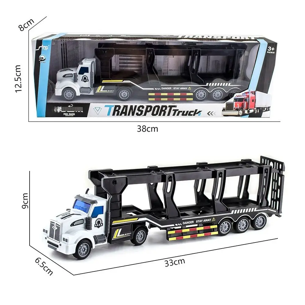 Funny Metal Truck Assembled Model Diecast Classic Vehicles Toys Alloy Car Carrier Truck Kid Model Pull Back Car Gift Toys