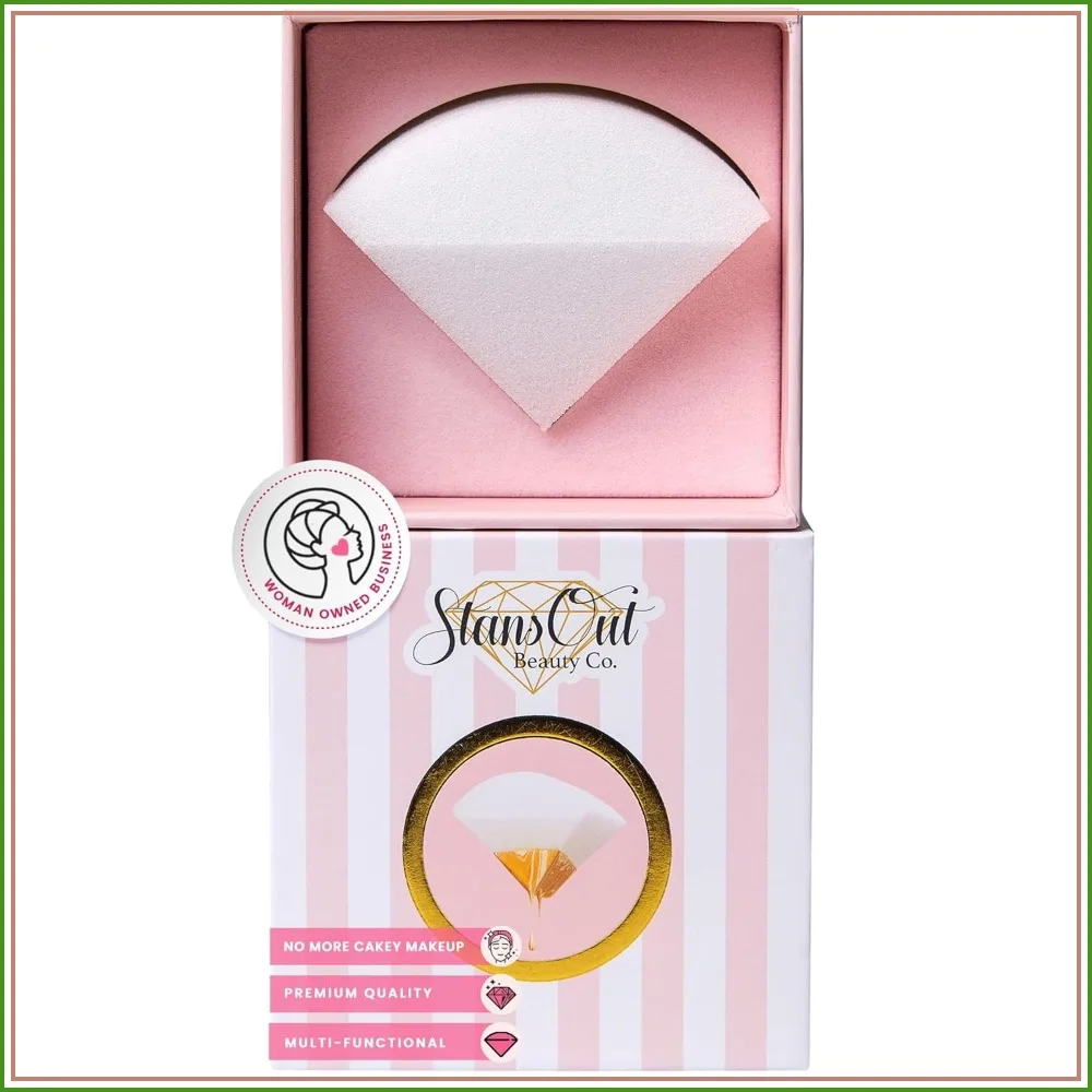 

Memory Foam Makeup Sponge – No Water Needed Blender for Liquid, Cream & Powder Foundation – Airbrush Finish, Flawless Application