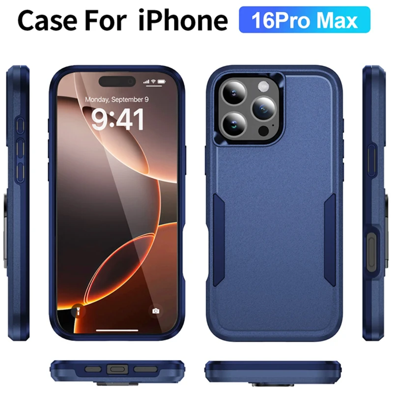 Rüstung Heavy Duty Drop Protector Fall Für iPhone 17 16 15 14 13 12 11 Pro Max Matte Telefon Fällen für iPhone 15 14 16 Plus Abdeckung – Detail 6