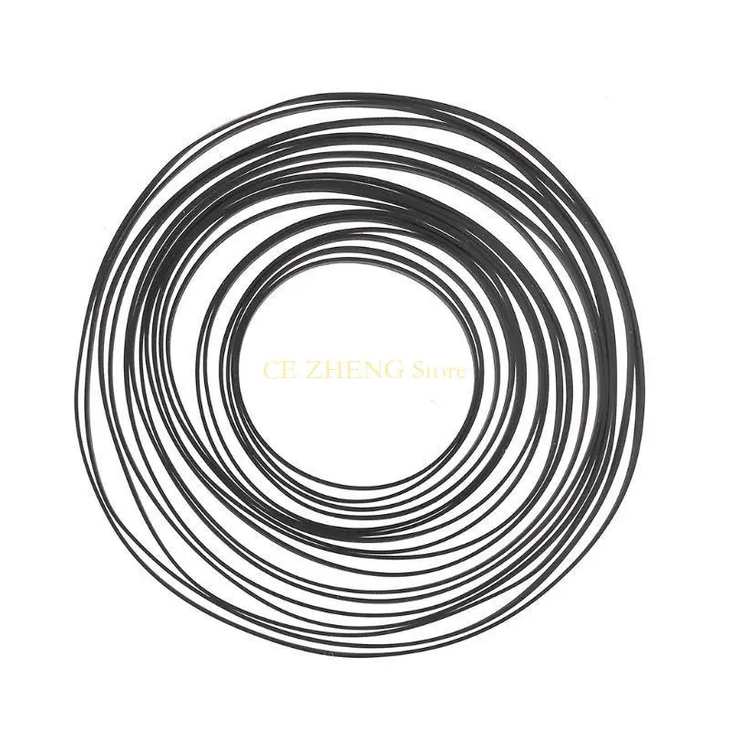 E56B 고품질 고무 벨트 교체 비닐 레코드 플레이어 용 턴테이블 포노 테이프 드라이브 벨트 포노 벨트 구동 턴테이블