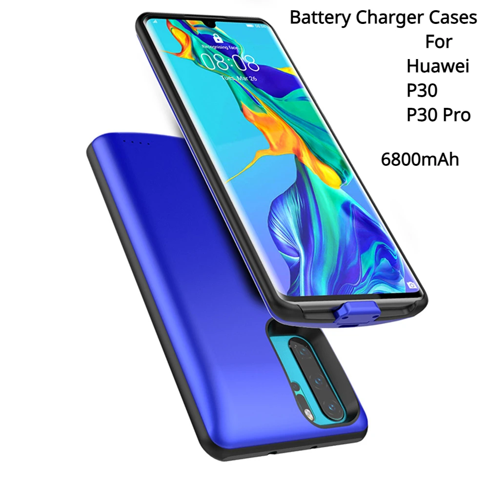 Power Case Backup Power Bank Charging Cover Powerbank External Smart Battery Charger Cases For Huawei P30 Pro P30 Capa