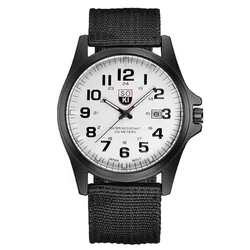2024 New Fashionable Casual Men Watch Fashion Men's Military Watch Woven Nylon Belt Calendar Quartz Watch Часы Мужски