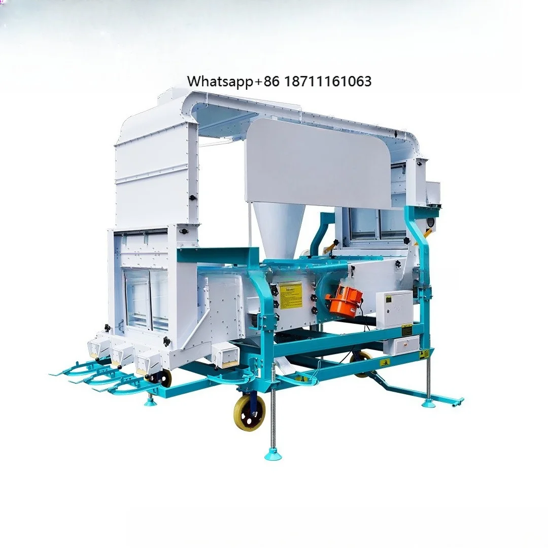 Industrial Seed  Fine Cleaning Machine for Grain Seed Processing Plant Customizable Power & Sieve