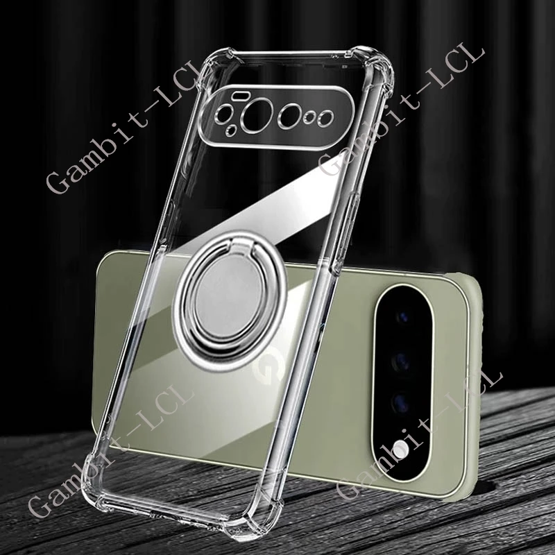 Pour Google Pixel 11 Pro XL Pixel11 11ProXL 2026, support de téléphone avec anneau arrière, coque en silicone souple TPU pour Pixel11Pro