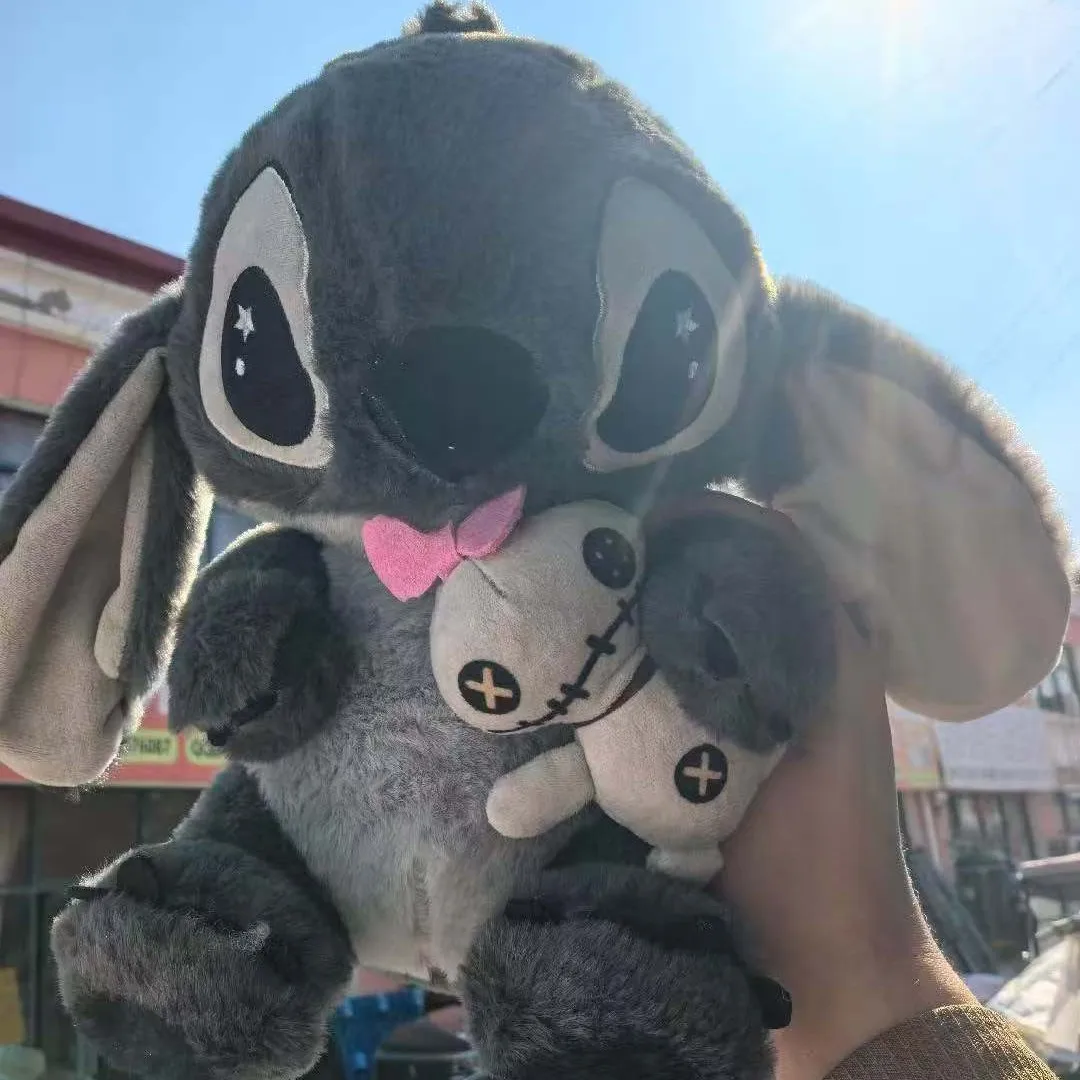 30-80 センチメートルディズニーリロとスティッチぬいぐるみアニメ漫画ビッグブラックスティッチぬいぐるみ人形枕子供クリスマス誕生日ギフト