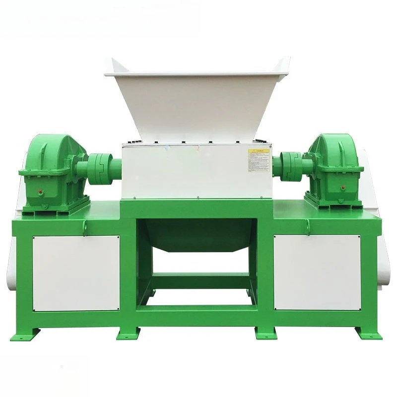 Single Double Shaft Shredder Industrial Waste Recycling Machine Heavy Duty Metal Plastic Wood Crusher for High Density Waste