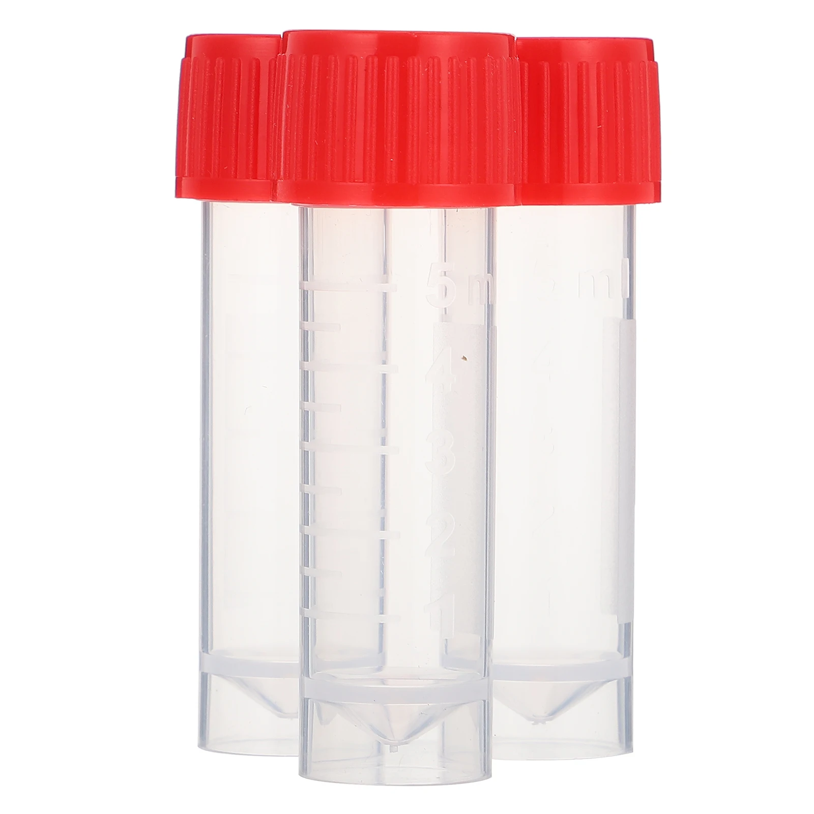 

20 Pcs Sampling Tubes Disposable Plastic Laboratory Test Blood Collection Tube Rack Specimen Container Hospital