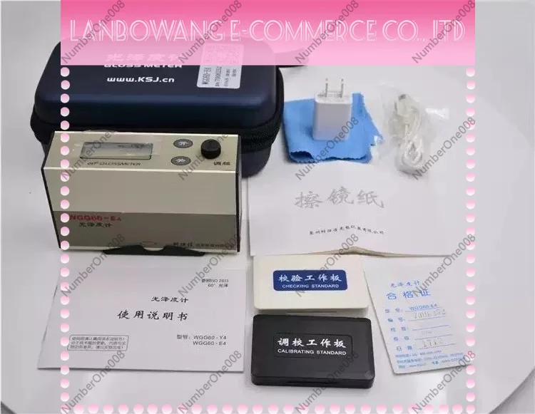 Rechargeable Digital Gloss Meter 60°, High Precision Gloss Tester for Paint Coating Metal Plastic Wood Surface Measurement