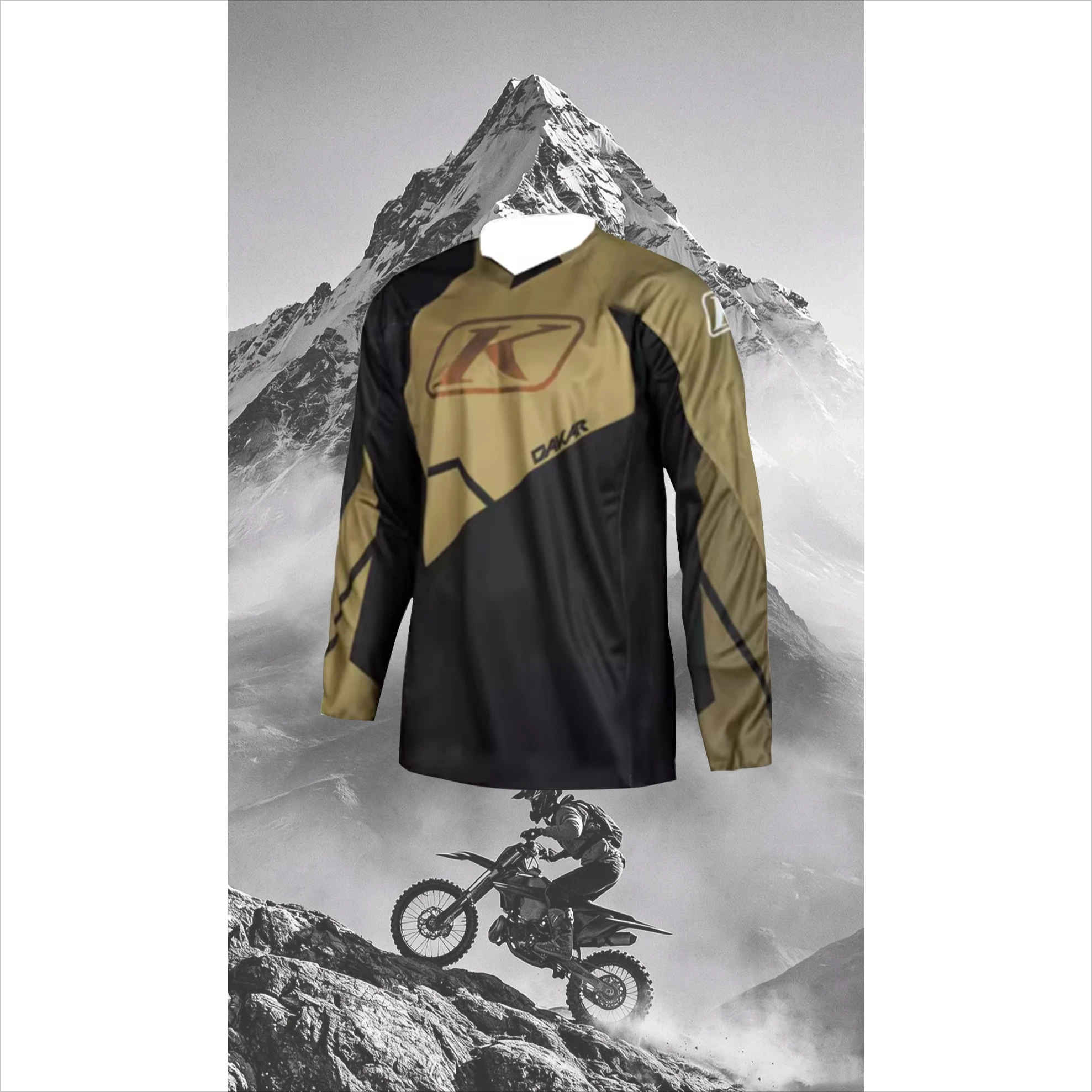 Summer BMX DH MTB Long Sleeved T-Shirt Bicycles Clothes KLTM Retro Motocross Jerseys Motorcycle Mountain Bike Cycling Clothing