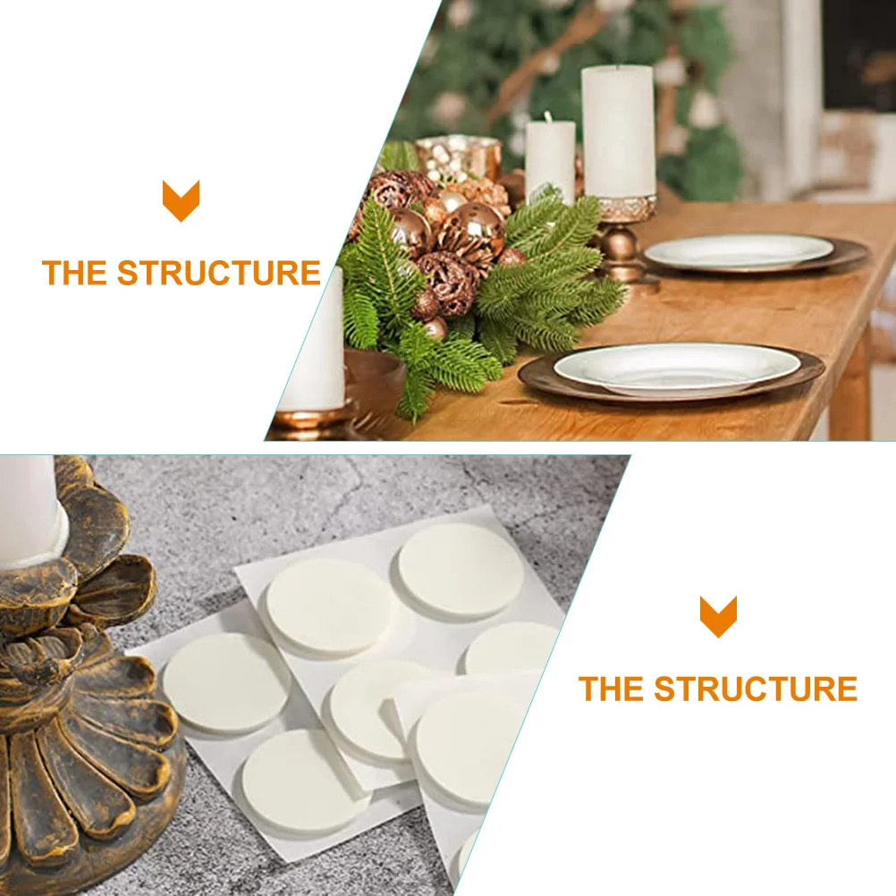 

12 Sheets Wick Stickers Double-Sided Adhesive Sticker for DIY Making Candlewick Fixing Base Tape Accessories