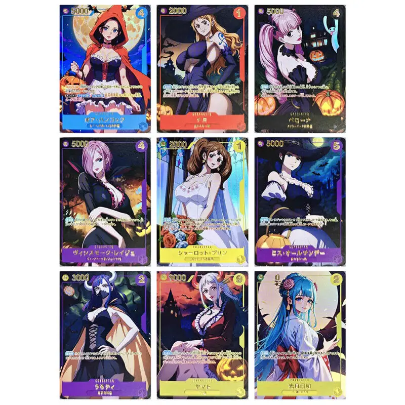 

9 шт./компл. One Piece Nami Yamato Boa Hancock DIY самодельная цветная флэш-карта аниме игровая коллекционная карта подарочная игрушка 63*88 мм