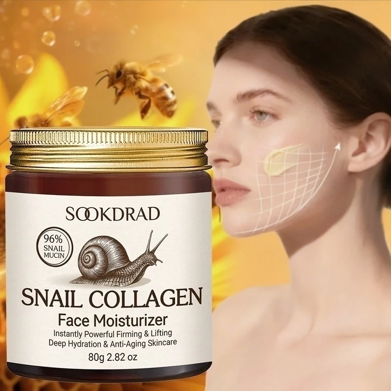 Snail Collagen Face Moisturizer,96% Snail Mucin,vibrant daily care,deep hydration,all skin,80g/2.82oz
